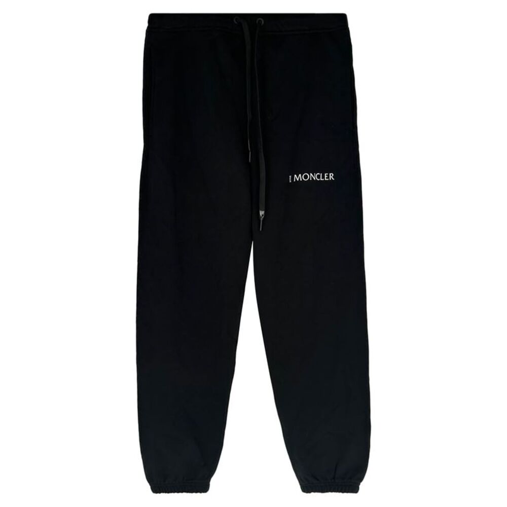 Moncler Genius x Hyke Logo-Print Sweatpants in Black Cotton